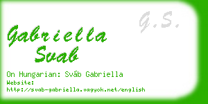 gabriella svab business card