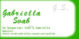 gabriella svab business card